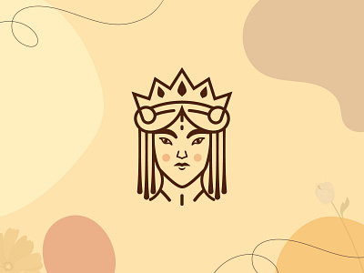 Ancient Queen Logo ancient ancient queen logo beauty brand design branding cleopatra design egypt face history logo logodesign logotype minimalist nefertiti queen vector woman