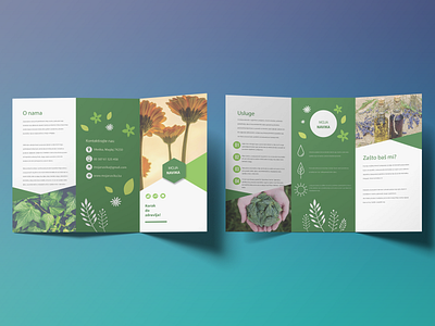 Brochure Design (Brošura Dizajn) Trifold - Moja navika branding brochure color design illustration illustrator photoshop vector