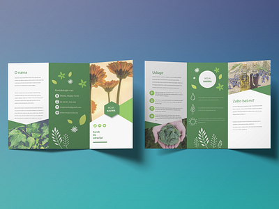 Brochure Design (Brošura Dizajn) Trifold - Moja navika