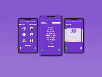 Islamic Player Application app app concept application apps apps design color design illustration illustrator ui ux vector