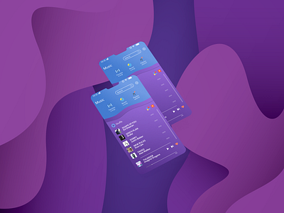 Music Application app app apps application app concept application color design illustration illustrator music music app photoshop player ui ux vector