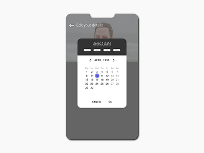 SELECT DATE - application concept