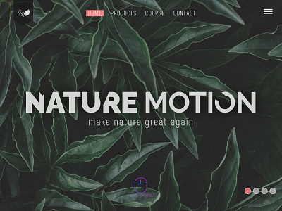 NatureMotion - Landing web page