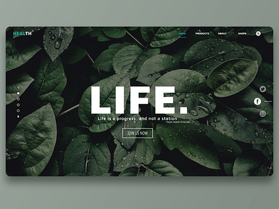 Health | Landing Page design graphic design health life ui uiux web web design