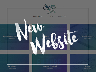 New Website design gradient portfolio website