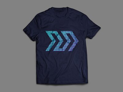 Symbol T-shirt branding halftone t shirt