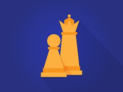Chess Anyone? chess chess pieces flat icons illustration shadow