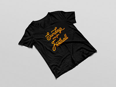 Football Sunday T Shirt Mockup