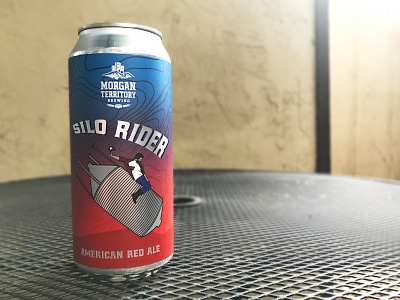 Silo Rider Can ale beer beer label illustration morgan territory rider silo