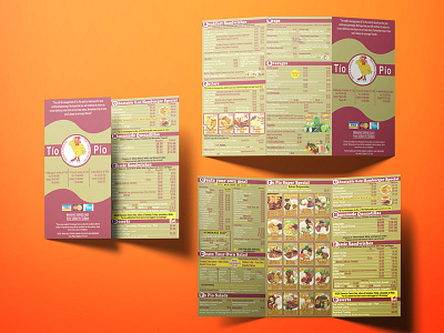 Tio Pio Menu layout menu design print restaraunt tri fold
