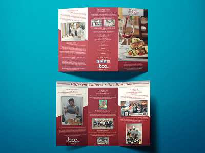 BCA Global - Brochure food and beverage layoutdesign print tri fold