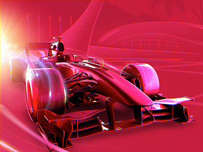Formula 1 racing 3d bolide car formula 1 racing