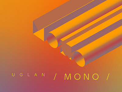 Design of the music album cover (uglan – mono)