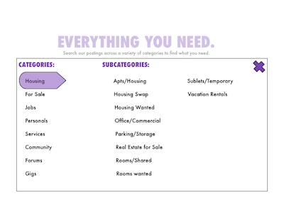 Craigslist Redesign (Part 2)- Filter Search craigslist design filter redesign search ui ux web design wireframe