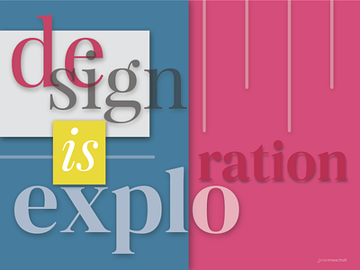 design is exploration Typography dribbble shot typography design vector