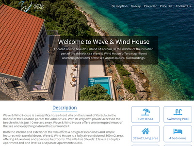wave wind house booking system bootstrap 4 custom design holiday home webdesign webdesigner wordpress wordpress design wordpress development wordpress theme