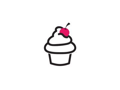 Bethany's Buns Logo Icon cake cherry concept design illustration logo red