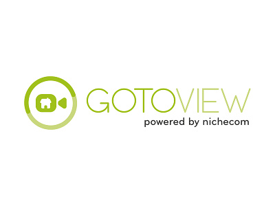GoTo View Product Logo brand camera camera logo estate agent green logo product video view