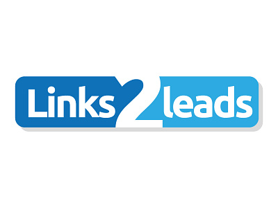 Links 2 Leads blue concept graphic design logo logo design vector