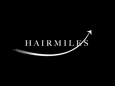 Hairmiles Logo black concept graphic design hairdresser logo logo design vector