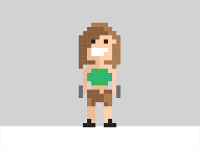 Lara Croft Pixel Art