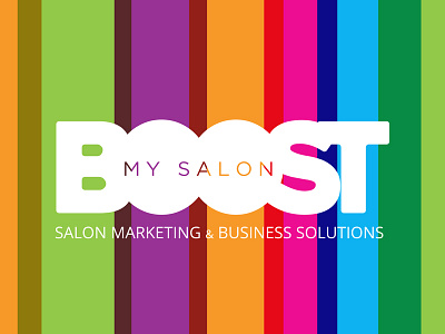 Boost My Salon Branding branding bright colourful hairdressers icon logo salon type typography vector