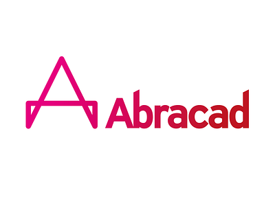Abracad Logo a architect concept graphic design logo logo design red vector