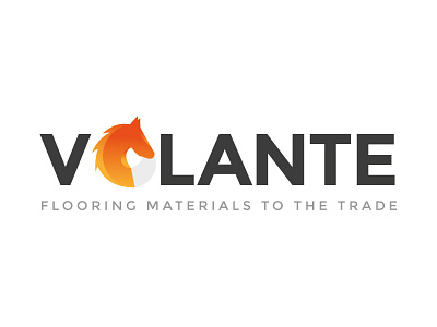 Volante Logo Concept brand concept graphic design horse logo logo design orange vector