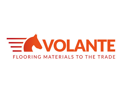 Volante Logo Concept - v2.0 brand brandlogo concept graphic design horse logo logo design orange vector