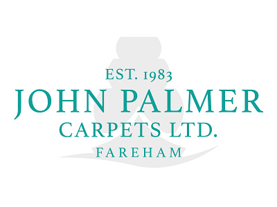 John Palmer Carpets Ltd boat brand branding concept graphic design green logo logo design ship typography vector