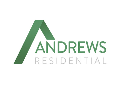 Andrews Residential Final Logo a brand branding concept graphic design green icon logo logo design typography vector