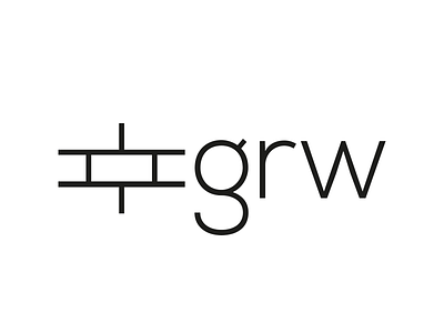 grw construction logo concept brand builder concept construction graphic design logo logo design vector