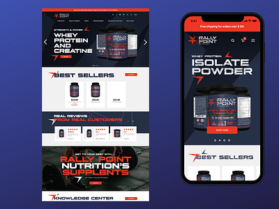 Shopify Ecommerce - Rally Point Nutrition ecommence ecommerce shopify shopify plus web design