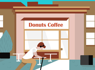 Normal coffee donuts illustration illustration schoolofmotion