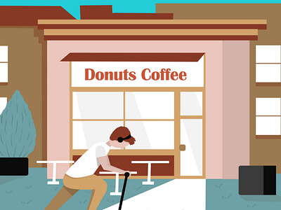 Normal coffee donuts illustration