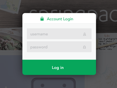 web app login account flat lock log in login password user web app