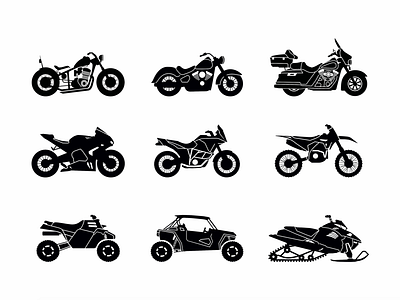 Motorcycle ATV Illustrations