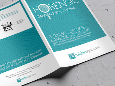 Forensic Imaging Brochure brochure cover crime csi flat header lab logo marketing print text