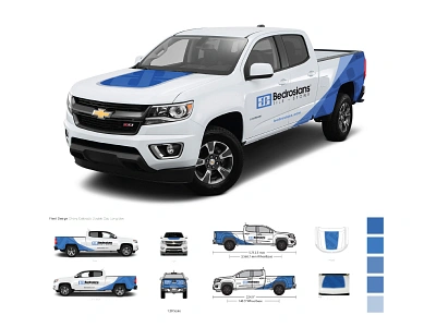 Bedrosians Livery Design car flat livery pantone print truck vehicle vinyl wrap