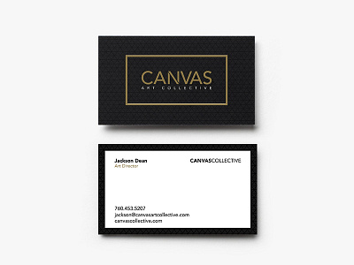 Canvas Art Collective Business Card branding business card clean simple