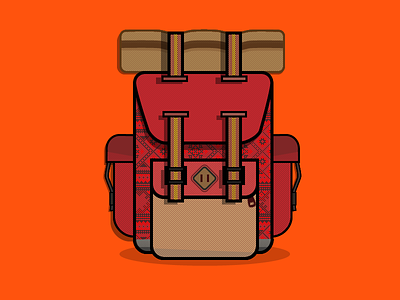 Backpack backpack icon pattern