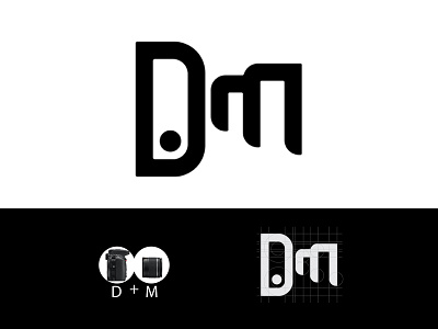 DM photography branding design logo logo design logomark monograms photography logo vector