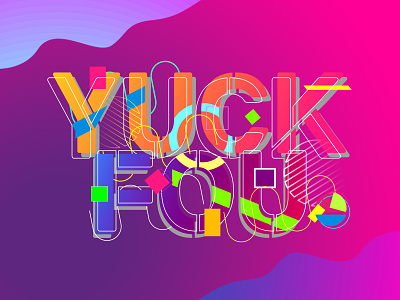 yuck fou design illustration lettering logo logomark sticker design typography vector