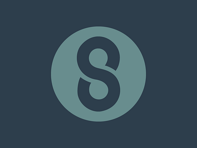 S blue circle letter logo s