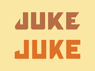 Choices colors custom juke juke joint letters type typography vintage