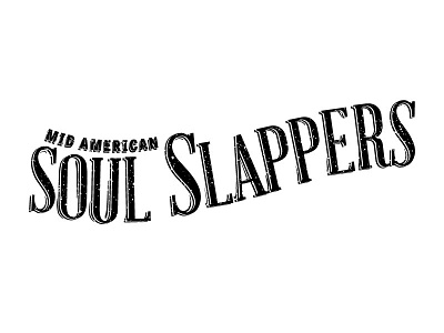 Soulslapped band in lincoln logo logotype lost type progress texture type