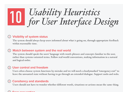 Interface Heuristics Poster