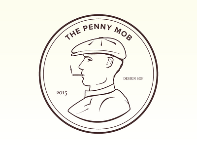 Penny Mob V2 design illustration lines mob penny