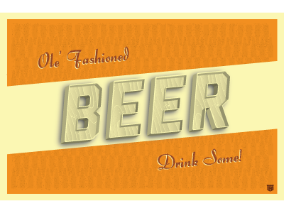 Beer V.2 beer bottles madeintheusa patterns script texture