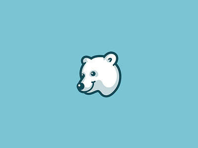 Polar bear bearlogo branding cute illustration logo polar polarlogo vector